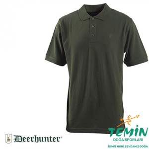 T. DEERHUNTER Berkeley 331 Polo Yaka Yeşil Tişört L