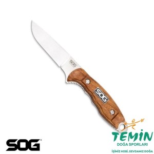 S. SOG HT022L Huntspoint Ahşap Saplı Avcı Bıçağı