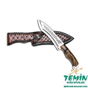 Bora Mamut Dişi Saplı Gravürlü Özel Tasarım Bıçak SAKURA