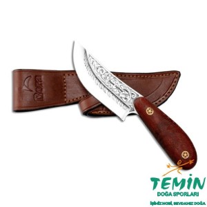 Bora 303 Mini Yüzme Paduk Ağacı Sap Gravürlü Bıçak