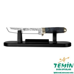 Bora 501 Tanto Stabilize Sap Ördek Motifli Gravürlü Bıçak