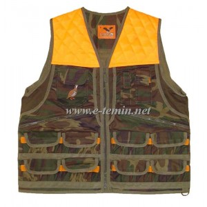 Dargo Turunculu Kamuflaj Avcı Yeleği