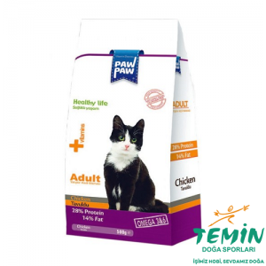 Pawpaw Tavuklu Yetişkin Kedi Maması 500 Gram