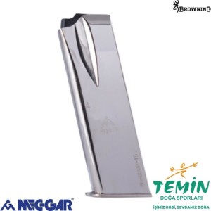 Mec-Gar Browning HP 9mm Tabanca Şarjörü - Beyaz