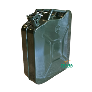 20 Lt Kapaklı Metal Benzin Yakıt Bidonu - Yeşil