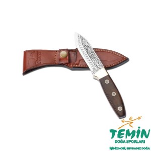 Bora 309 Falcon Yılan Ağacı Saplı Gravürlü Bıçak