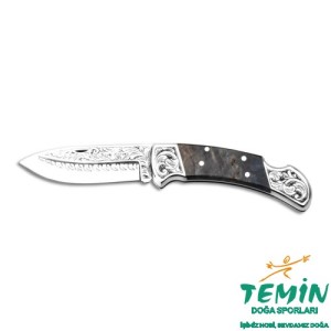 Bora 205 Büyük Boy Power Stabilize Saplı Gravürlü Çakı