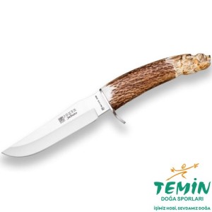 CT33 JABATO Huntıng Geyik Boynuzu Deri Kılıflı Bıçak