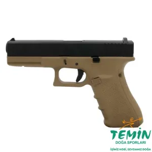 WE Glock 17 Gen4 Tan Blowback Airsoft Tabanca