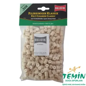 Ballistol .308 / 7,62 mm Keçe Namlu Temizleyici 300 Adet