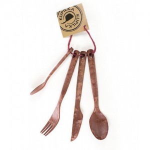 Kupilka Cutlery Kaşık Çatal Bıçak Seti Kırmızı