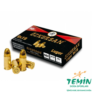 9X19 mm Luger FMJ-124 GRN Özkursan Tabanca Fişeği