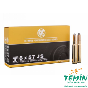 Rws & Ruag 8x57 mm JS TMR-196 Grn. Yivli Tüfek Fişeği